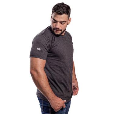 Imagem de Camisa basica masculina escolha suas cores - Estilo Rei, P, Chumbo