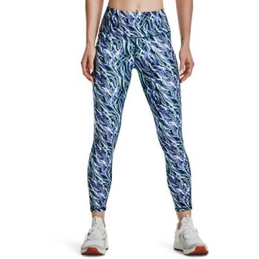 Imagem de Legging de Treino Feminina Under Armour 7/8 HeatGear, Azul, PP
