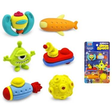 Imagem de Borracha fantasia monsters espacial 6 unidades kz3054 - kaz