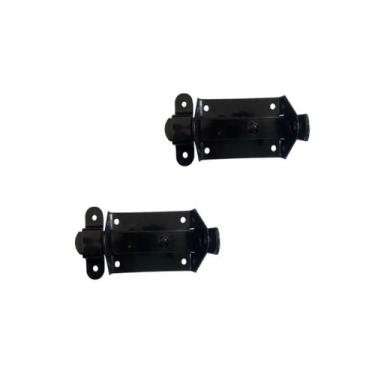 Imagem de Kit 2 Trinco Fecho Chato Portão Porta Cadeado 5x3cm N0 Preto - Mill