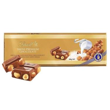 Imagem de Chocolate Ao Leite Com Avelã, Lindt Premium, Barra De 300G