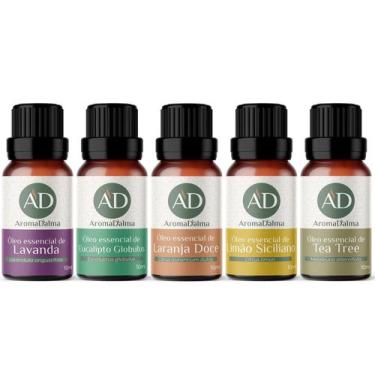 Imagem de Kit Óleo Essêncial Completo Para Aromaterapia 100% Puros - Lavanda, Eu