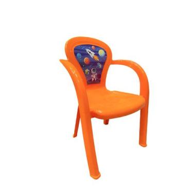 Imagem de Cadeira Infantil Usual Plastica Para Crianças Suporta 25kg Decorada ou
