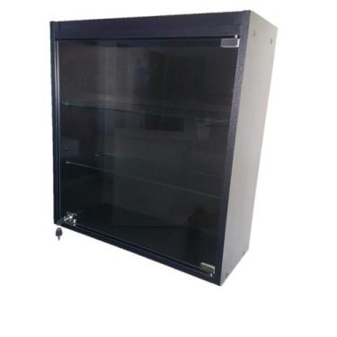 Imagem de Vitrine Suspensa Expositor Fechadura Porta Vidro Temperado - Sr Fabric