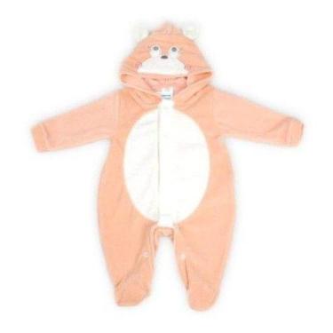 Imagem de Macacão Infantil Fantasia Parmalat Bebê - anjo da mamãe, Nude, 2-3 M