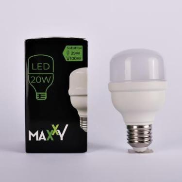 Imagem de Lâmpada LED Bulbo 20W 6500k Bivolt - Branco Frio - Maxxy