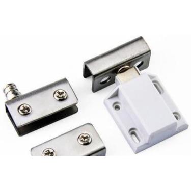 Imagem de Kit Mini Dobradiça Vitrine Rack Com Fecho Magnético Vidro P - AGS