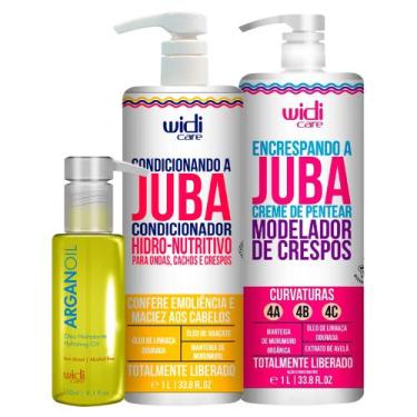 Imagem de Kit Juba Condicionador, Encrespando e Óleo de Argan 120ml - Widi Care