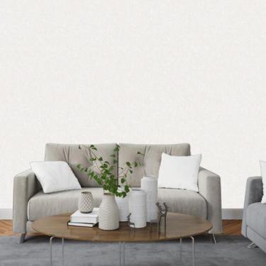 Imagem de Papel de Parede Textura Pan Branco e Cinza - Rolo com 10 Metros  Reves