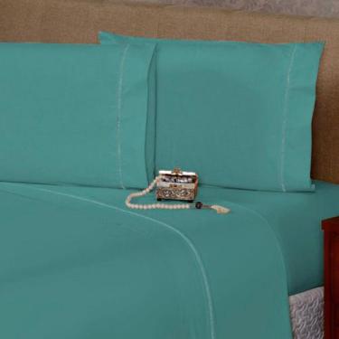 Imagem de 2 Fronhas com Ponto Palito 90cmx50cm Percal Flex 400 Fios Toque Acetin
