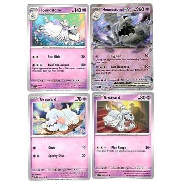 Imagem de Houndstone ex 102/197 - Obsidian Flames - Pokemon Evolution 4 Card Lot - 101/197