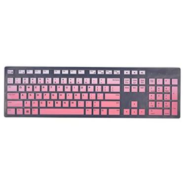Imagem de Capas de teclado compatíveis com teclado Dell KB216 com fio e teclado sem fio Dell KM636 e Dell Optiplex 5250 3050 3240 5460 7450 7050 e Dell Inspiron AIO 3475/3670/3477 desktop multifuncional