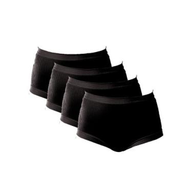 Imagem de Kit com 4 Calcinhas Demillus 26406, Preto, P