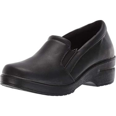 Imagem de Easy Works Tamanco feminino Leeza da Easy Street, Preto, 7.5 Wide