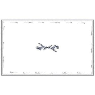 Imagem de Toalha de Mesa Retangular Linho 6 Lugares Sentimentos 146x240cm - Auro