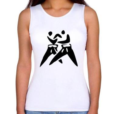 Imagem de Regata Feminina Judô Jiu Jitsu - Foca na Moda, Branco, G