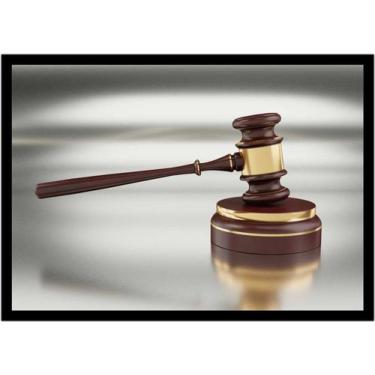 Imagem de Quadro Decorativo Direito Advogados Martelo Da Justiça Sala Escritório