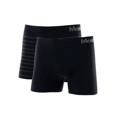 Imagem de Kit com 2 cuecas boxer mash 711.02, G, Preto