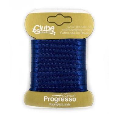 Imagem de Fita em Cetim - Cor 215 Azul Marinho - 10 m x 4 mm - 1 unidade - Fitas