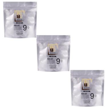 Imagem de Kit 3 Pó Descolorante Bb Bleach 9 Tons Alfaparf 400g