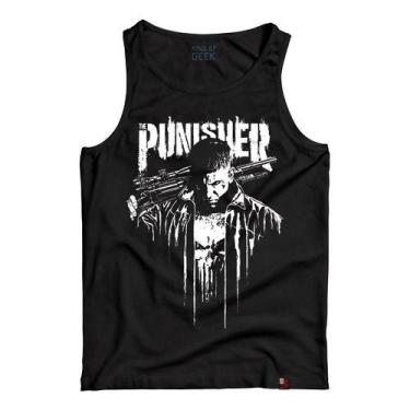 Imagem de Camiseta Regata The Punisher Geek Camisa O Justiceiro - KING OF GEEK, 