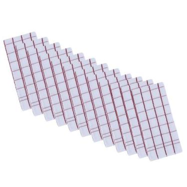Imagem de Kit 12 panos de prato teka chef premium atoalhado 100% algodão 45 x 70