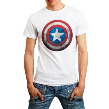 Imagem de Camiseta Capitão América Super Herói Lançamento - DESIGN CAMISETAS, Mo