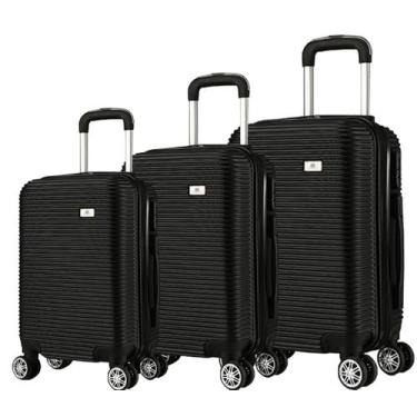 Imagem de Conjunto Mala de Viagem Bordo, Média e Grande Eagle Em Abs C/ Rodinhas