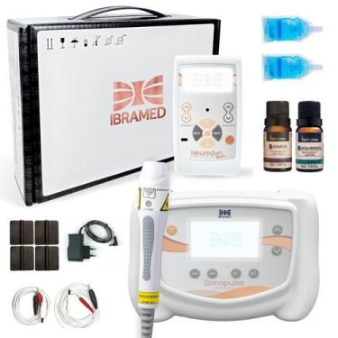 Imagem de Kit Sonopulse Portátil 1 e 3 MHz + Neurodyn Portátil System + Probe P1