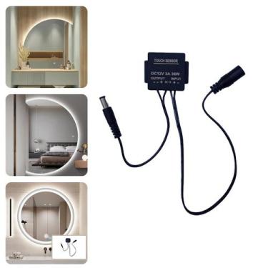 Imagem de Dimmer 12V, 3A, 36W, Botão Touch, Interruptor De Espelho, Sensor De To
