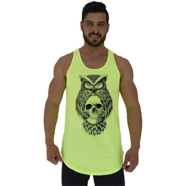 Imagem de Regata Longline Estampada Masculina MXD Conceito Caveira da Coruja, EG