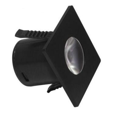 Imagem de LUMINATTI - Spot Mini Embutir LED 1W 2700K Bivolt Preto Quadrado
