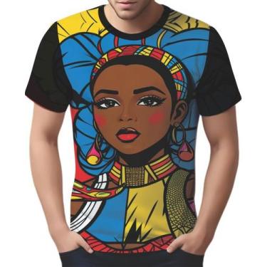 Imagem de Camisa Camiseta Tshirt Africa PopArt Mul.her Africana Arte 1 - Enjoy S