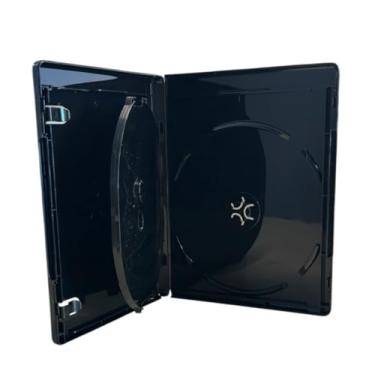 Imagem de TodoMedia (W/4K UHD) Capa Blu-Ray tripla preta de 12,5 mm com bandeja (capacidade de 3 discos), para armazenamento de CD/DVD, capacidade de 3 discos (10)
