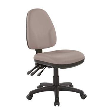 Imagem de Office Star Cadeira ergonômica de escritório com função dupla com encosto ajustável e altura do assento, tecido Dillon Stratus