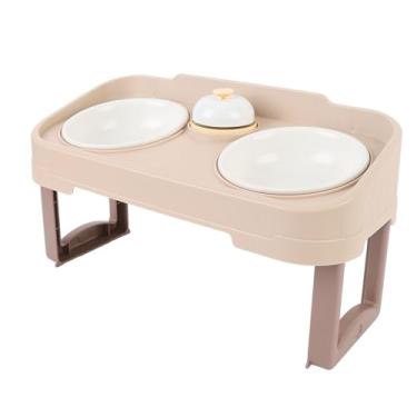 Imagem de Suporte para Tigela para Cães, Tigelas Elevadas para Cães Montadas Em Alimentador Elevado para Animais de Estimação Tigela de Alimentação Lenta para Cães Tigela Elevada Ajustável