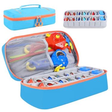 Imagem de EKRISON Bey Battling Top Storage Bag, Burst Spinning Tops Storage Organizer Battle Tops Case, Portable Carrying Organizer for Burst Blade Spinning Top and Launcher, Bag Only