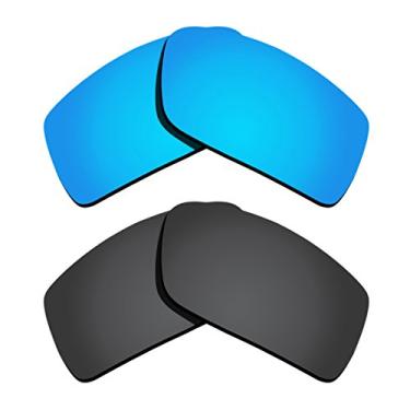 Imagem de Lentes de reposição polarizadas para Oakley Gascan – Várias opções, Black&ice Blue Mirrored Coating, 0