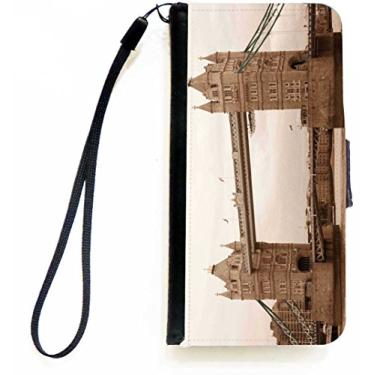 Imagem de Rikki Knight London Bridge Capa carteira flip vintage para iPhone 5c com aba magnética
