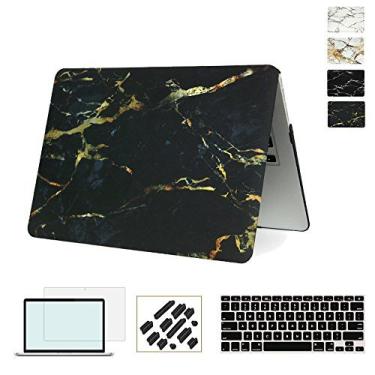 Imagem de RYGOU Capa rígida 4 em 1 com protetor de tela para teclado e plugue antipoeira compatível com MacBook Pro de 13 polegadas sem barra de toque Modelo: (A1708)