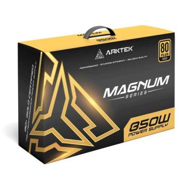 Imagem de Fonte De Pc Arktek 850w / 80 Plus Gold - (ak-atx850wg), Preto
