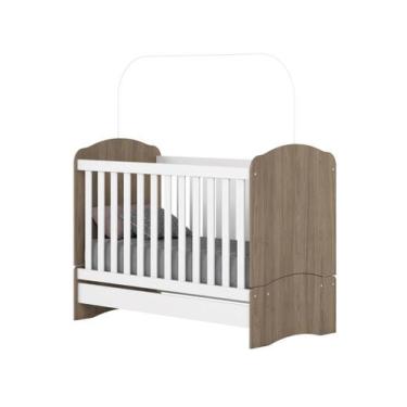 Imagem de Berço/Mini Cama Grade Fixa 2 Níveis de Altura Henn - Bala de Menta, Rú