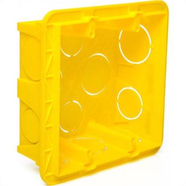 Imagem de Caixinha Luz Amarela Pial 4X4 - Kit C/16 Unidades