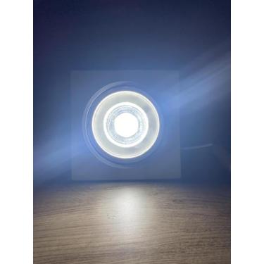 Imagem de Spot LED dicróica embutir quadrado 12w bivolt - LEDCOM, branco 6500k