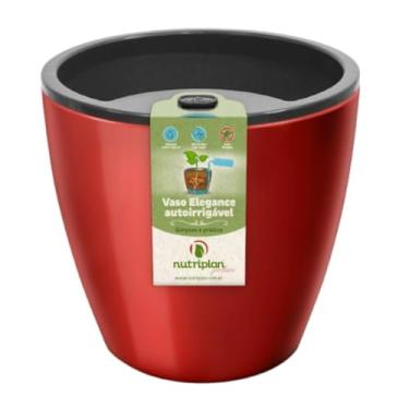 Imagem de NUTRIPLAN, Vaso Elegance Autoirrigável 3,5 (1,8L) Vinho NUTRIPLAN