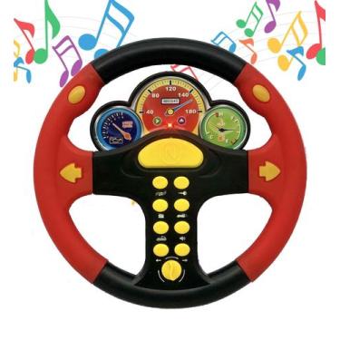 Imagem de Brinquedo De Atividades Volante Musical Crianças Vermelho - Company ki