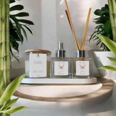 Imagem de Fairy House Kit Aromatizador de Ambiente Bambu Trousseau. Home Spray - 100ml Difusor - 100ml Vela - 265ml