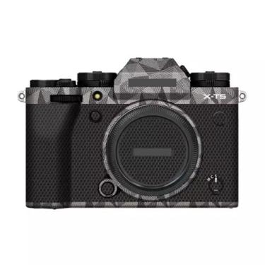 Imagem de Adesivo de capa de câmera antirriscos para Fujifilm X-T5 protetor de corpo de câmera digital mirrorless decalques de filme de vinil para Fuji XT5 (titânio triangular)