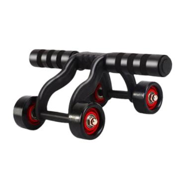 Imagem de rockible Rolo abdominal de 4 rodas AB Roller de treinamento para homens Mulheres exercícios abdominais para o peito