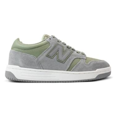 Imagem de Tênis New Balance Masculino 480 Low Cinza/verde Musgo Bb480lg 41